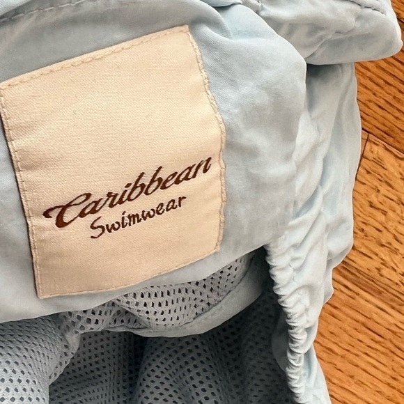 Caribbean Swimwear Men’s Blue Swim Trunks Size XL - Picture 5 of 5